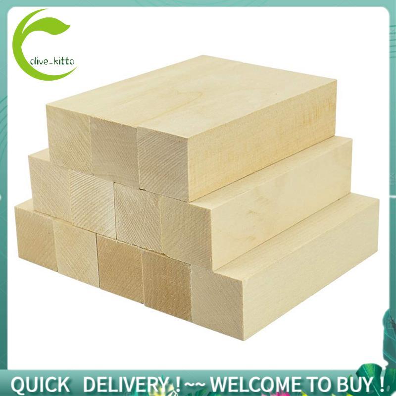 Whittling Và Khắc Khối Gỗ Chưa Hoàn Thành Khối Gỗ Basswood Khắc Bộ Gỗ Mềm Để Khắc Người Mới Bắt Đầu