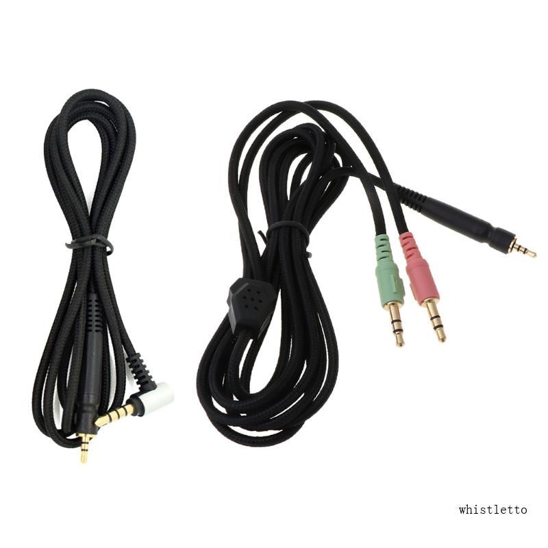 Whi 3 5mm Cắm Cáp Thay Thế Tai Nghe Cáp Nối Dài Bền Cho G4ME ONE GAME ZERO PC 373D PC37X GSP350