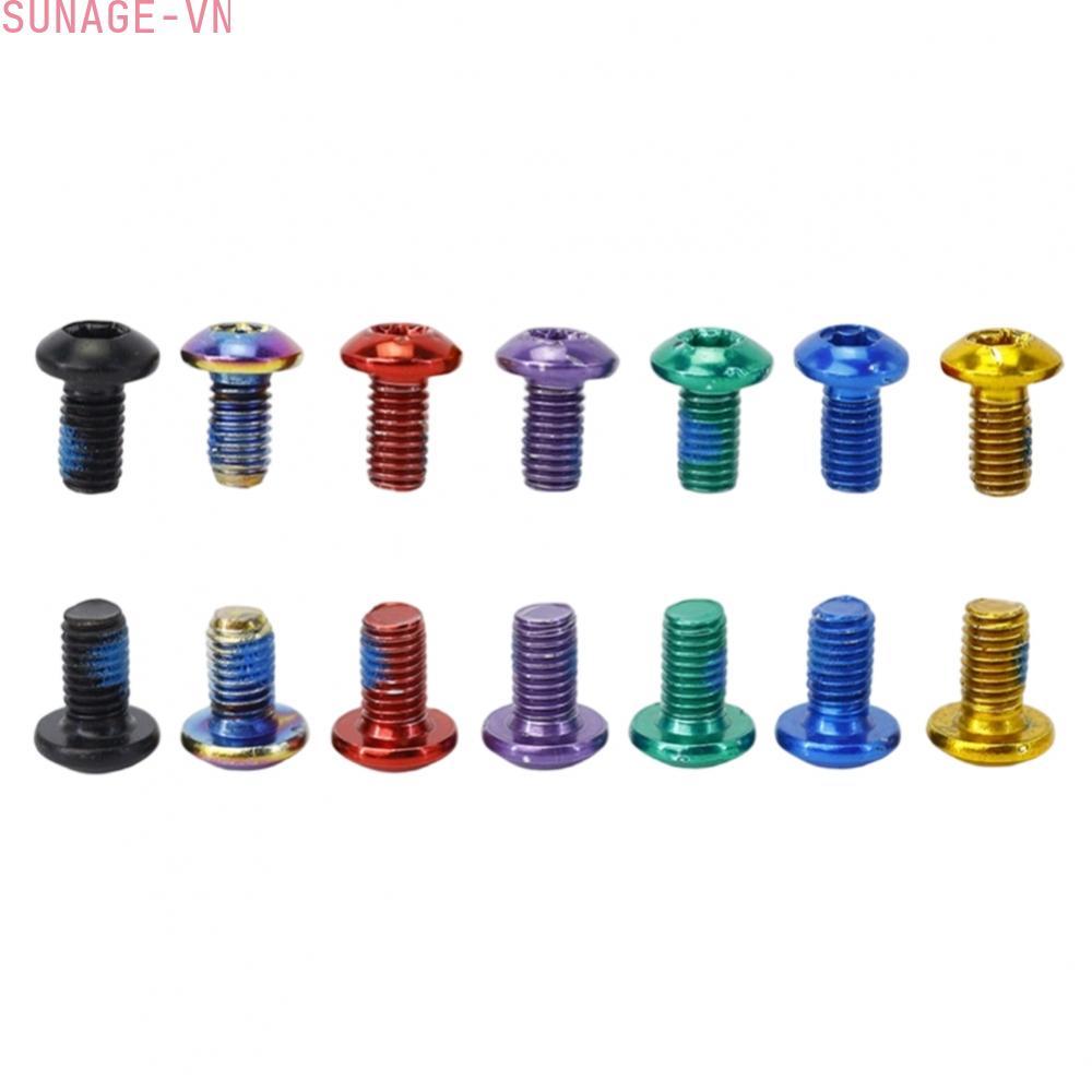 【SUNAGE】Mountain Bike Disc Brake Screws Set 12pcs M5x10 T25 Bolts for Rotor Fixing【HOT Fashion】