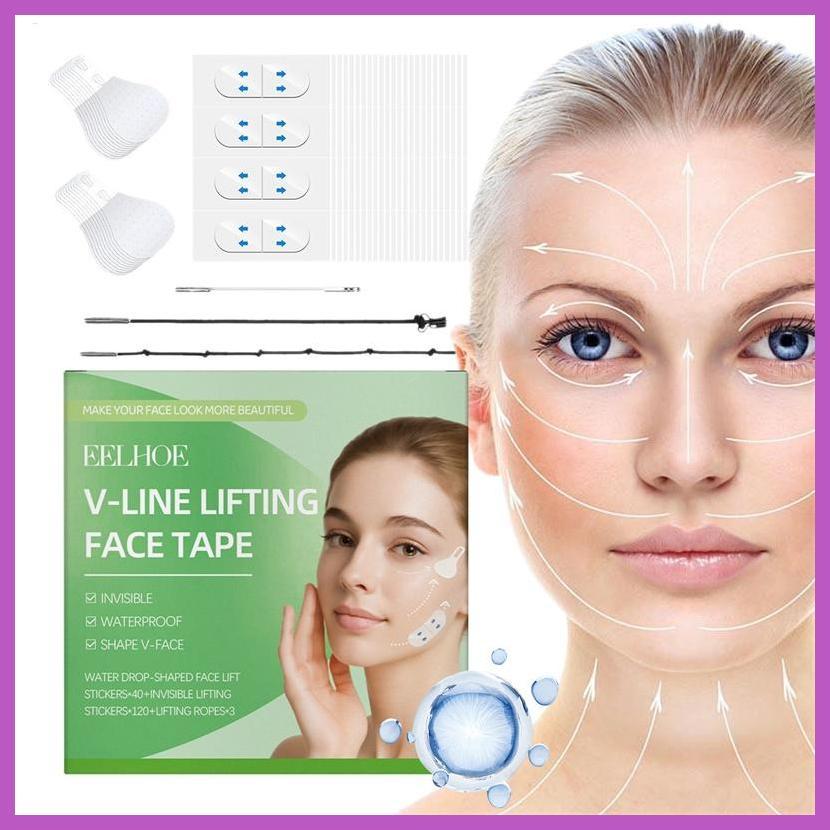 Băng Mặt Vô Hình V Mặt Nâng Mặt Miếng Dán Siêu Mỏng Da Tức Thì Làm Săn Chắc Chăm Sóc Làm Đẹp Cho Jow