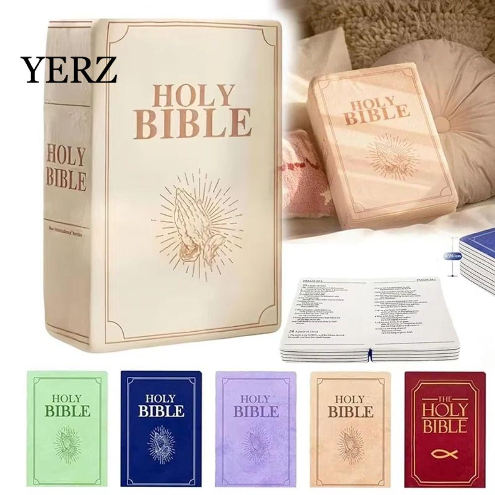 Gối Ném Kinh Thánh YERZ, Đồ Chơi Sang Trọng Gối Kinh Thánh Nhìn Thực Tế, Phòng Khách 33 * 22cm Trang