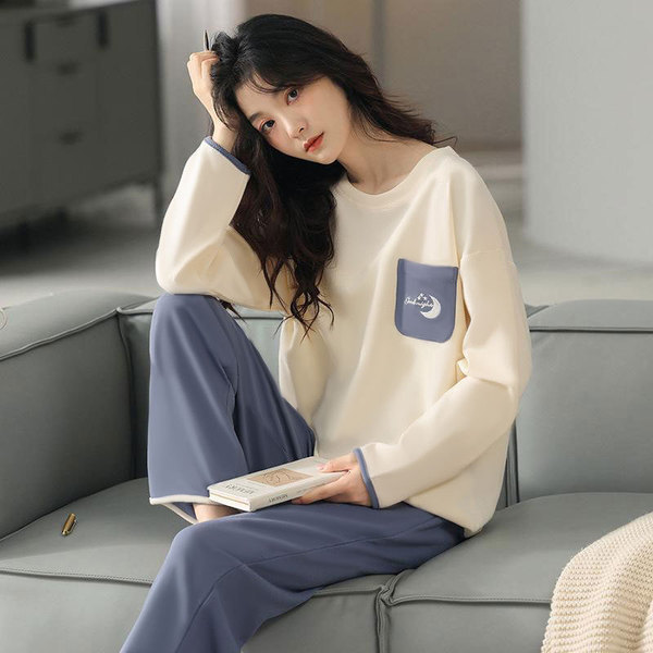 winter pajamas nightgowns Bộ Đồ Ngủ Cho Bé Gái Thu Đông, Phong Cách Dài Tay Đơn Giản, Chất Lượng Cao