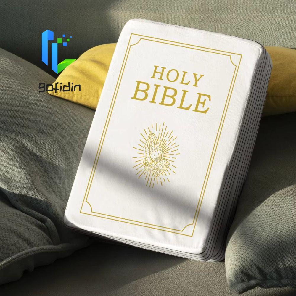 Gối Ném Kinh Thánh GOFIDIN, Gối Sofa Nhìn Thực Tế Gối Kinh Thánh, Phòng Khách 33 * 22cm Trang Trí Nh