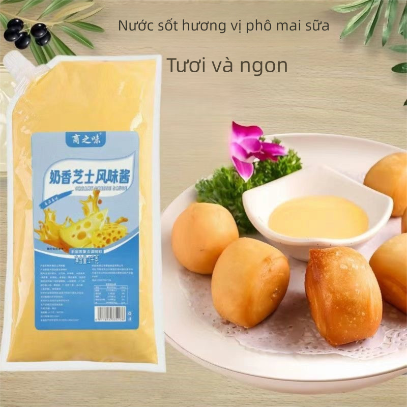 Ship hoả tốc-Xốt phô mai (cheese dressing), sốt phô mai chấm snack, gà rán, khoai tây chiên XỐT PHÔ 