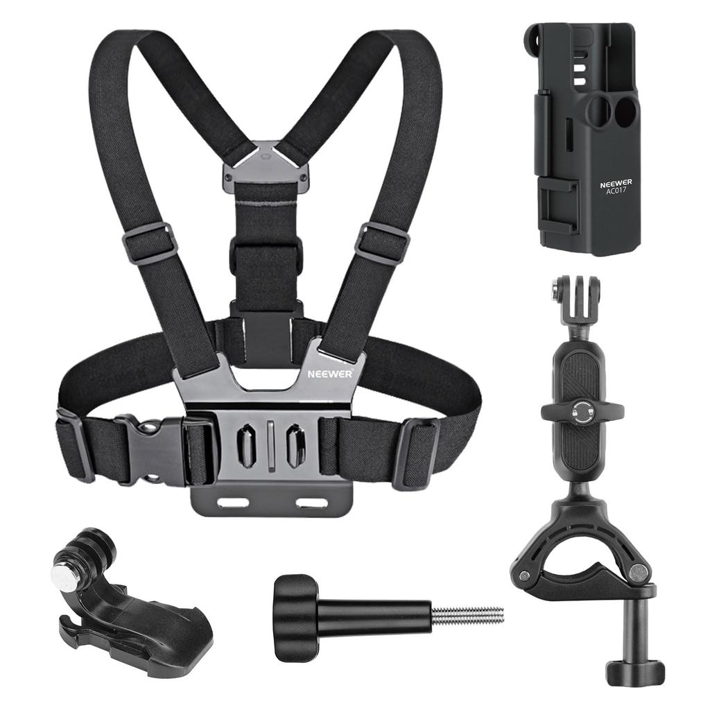 Bộ phụ kiện cơ bản 5 trong 1 Tương thích với DJI OSMO Pocket 3, Ngực Mount Harness Hợp kim nhôm Giá 