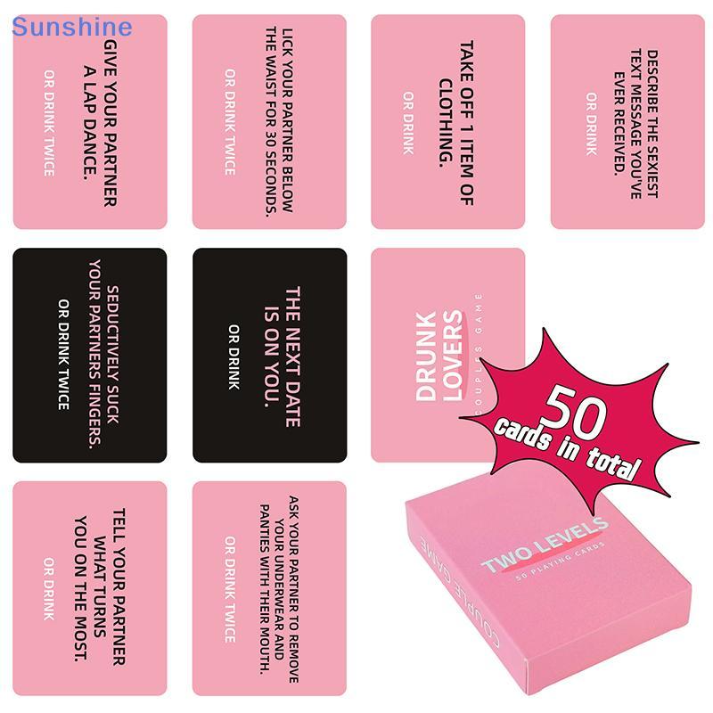 Những người yêu say nắng - Trò chơi cặp đôi Trò chơi bài cho đêm hẹn hò, 50 thẻ trò chơi, Valentine 