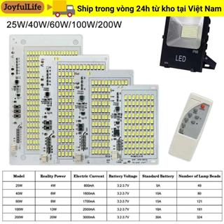 Bảng đèn LED JOYFULLIFE 1 chiếc, Bảng điều khiển nguồn sáng 25 / 40 / 60 / 100 / 250W độ sáng cao, Đèn trắng SMD5730 với bộ điều khiển từ xa Đèn pha điều khiển từ xa