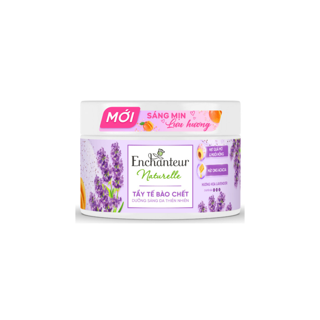 Tẩy Tế Bào Chết Sáng Da Enchanteur Naturelle Hương Hoa Lavender 250G