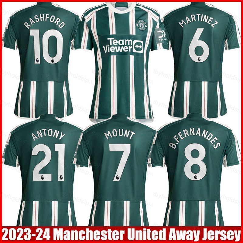 Áo thun thể thao Manchester United sân khách phiên bản plus size - In hình Antony, Martinez, Mount, 