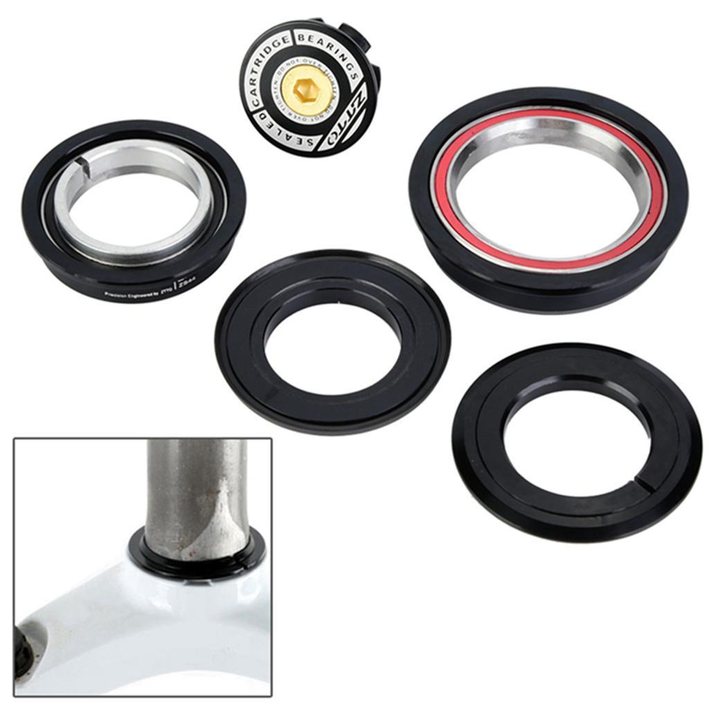 Dressit Tai Nghe Xe Đạp AL6061 T6 Chống Rỉ Thẳng Ống Nĩa 4456ST Đen Xe Đạp Leo Núi Đường Côn Phụ Kiệ