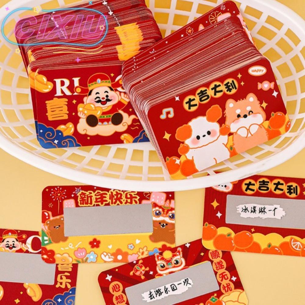 CIXIU Wish Scratch Card, Handmade 2025 Năm Viết Tay Scratch, DIY Craft DIY Easy to Demold Gift Scrat