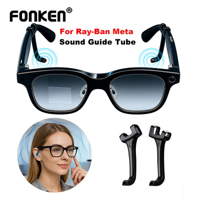 Fonken 1 Cặp Ống Hướng Dẫn Âm ThanSilicon cho Kính Thực Tế Augmented Rayban Meta, Oakley và More
