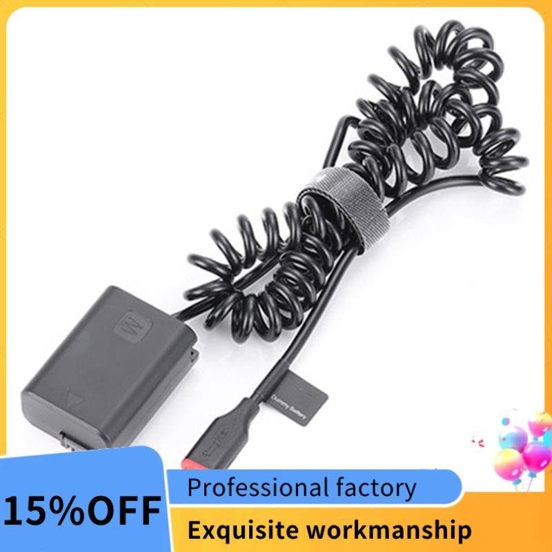 NP-FW50 Pin Giả DC Nguồn AC Adapter AC AC-PW20 Cho Alpha A6400 ILCE-6400 6500 6300 6000 5100 Camera