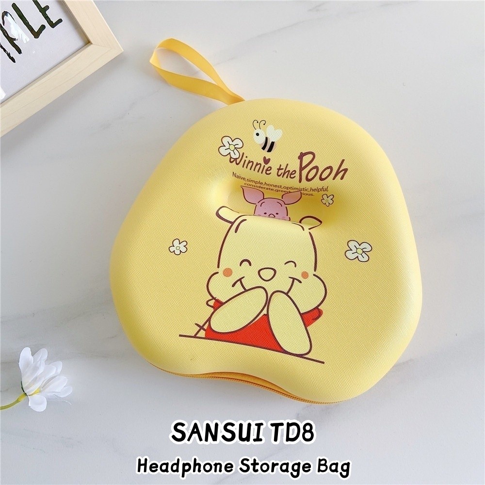 [Sẵn sàng] Dành cho hộp đựng tai nghe SANSUI TD8 Túi đựng tai nghe hoạt hình thời trang Hộp đựng tai