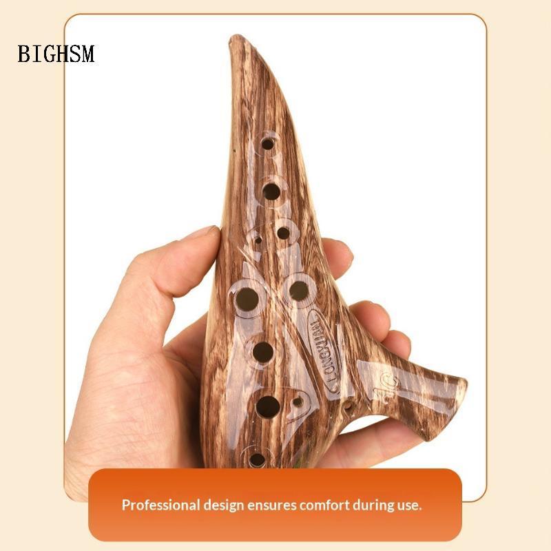 BIGHSM 12 Lỗ Ocarina Nhạc Cụ Ocarina Alto C Tone Nhựa Ocarina Nhạc Cụ Dành Cho Người Yêu Âm Nhạc Ngư