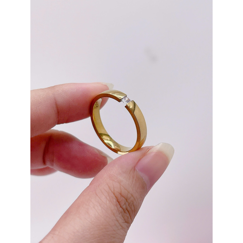 N220 - NHẪN TRƠN 1 HỘT SIZE TO