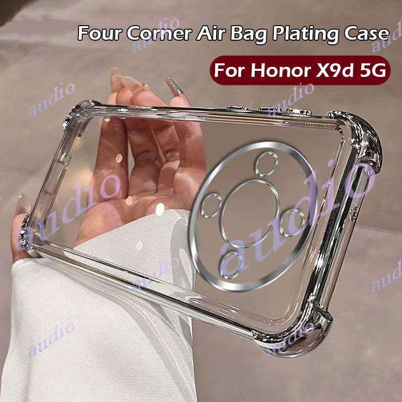 Ốp điện thoại trong suốt mạ bốn góc Honor X9d 5G cho HONOR X9d X9D HonorX9d 5G 2025 Ốp lưng silicon 