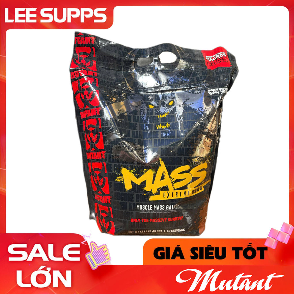 Mutant Mass 12Lbs vị Socola – Mass Gainer Cao Năng Lượng, Hỗ Trợ Tăng Cơ