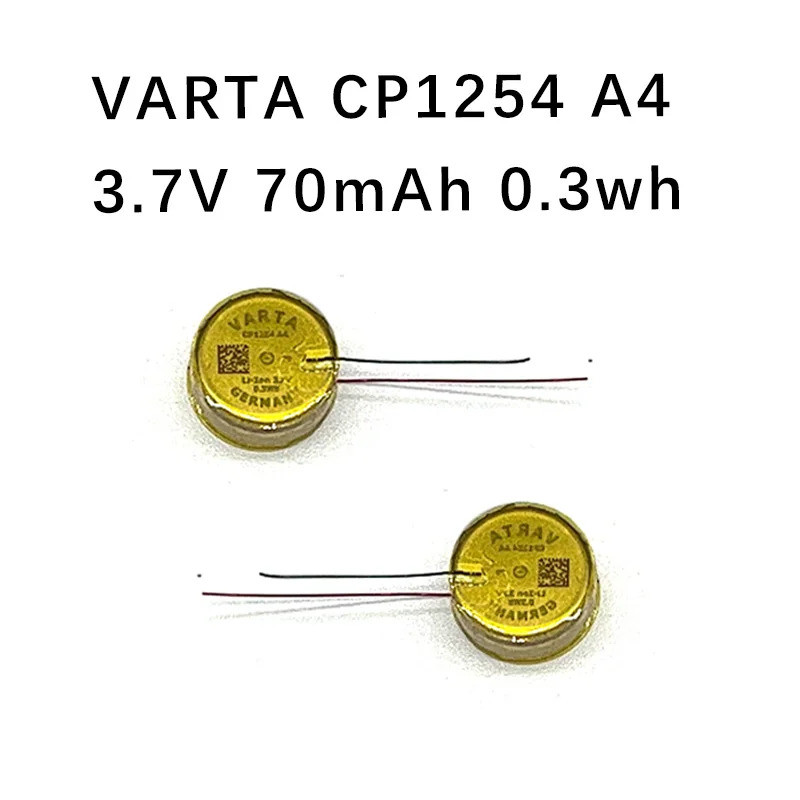 2 Cái / lốc Chính Hãng Cho VARTA cp1254 A4 3.7V 70mAh, cp1254 A3 60mAh Bluetooth Tai Nghe Pin
