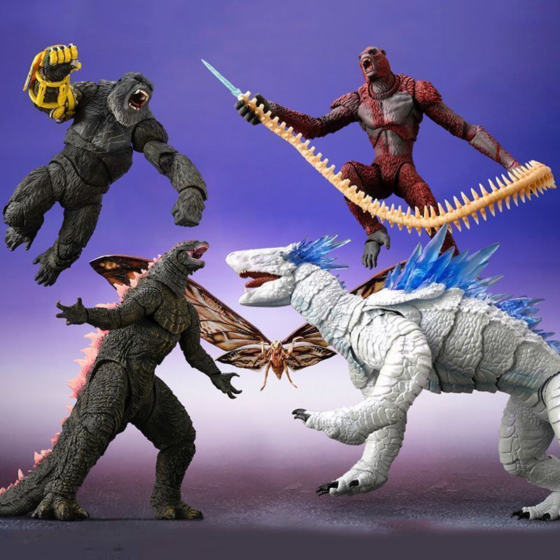 Godzilla Mô Hình Đồ Chơi Godzilla, Chận Đấu Mô Hình Quái Vật Khủng Long Cơ Khí có Khớp Nối Kong, Vua