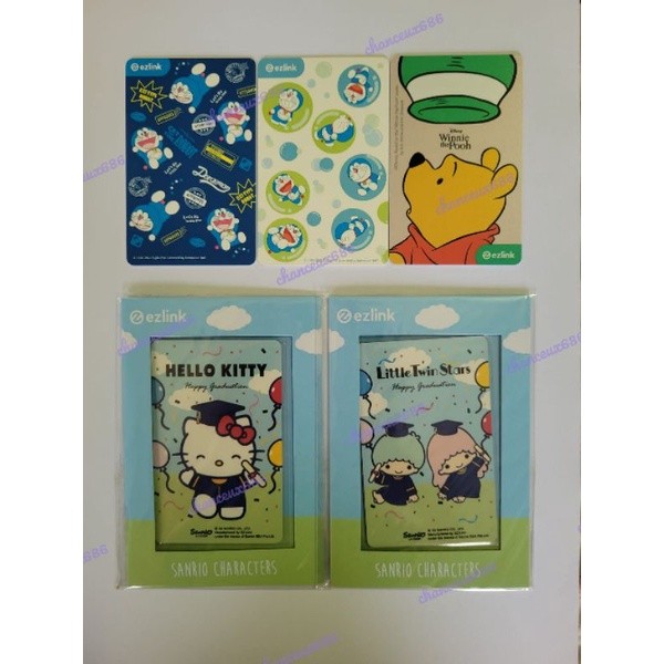 MB8 2022 Winnie the pooh Doremon Ez-link / sanrio hello kitty đôi ngôi sao nhỏ tốt nghiệp thẻ ezlink