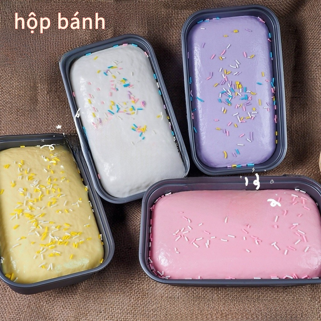 Đồ Chơi Giải Nén Pinch Hộp Bánh Khoai Tây Bánh Siêu Ướt Mềm Phục Hồi Chậm squishy