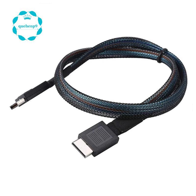 Cáp PCIE4.0 MINI SAS 24Gbps Cáp nối dài dữ liệu Oculink SFF-8611 sang SFF-8611 Đường truyền dữ liệu 