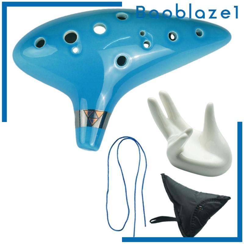 Ocarina gốm 12 lỗ, phụ kiện âm nhạc, tựa tay, quà tặng, nhạc tờ, nhạc cụ cao cấp cho bé trai và