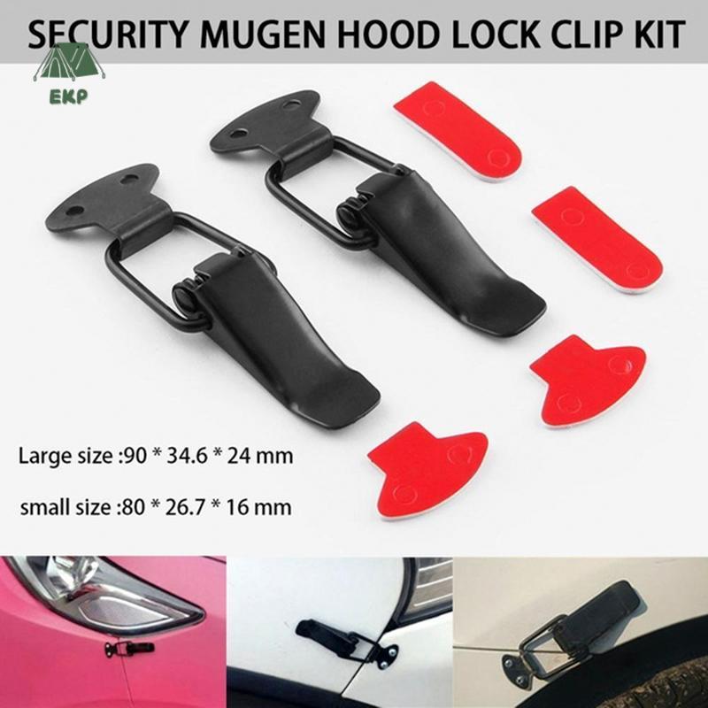 [EKP] 2X Universal Bumper Security Hook Qui Release Fastener Lo Clip Kit Car Tru Good