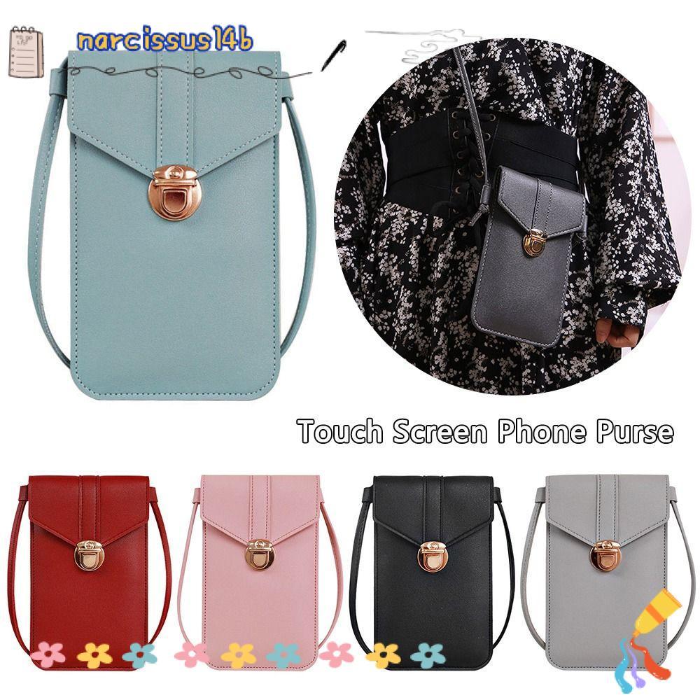 Narcissus1 Màn hình cảm ứng Ví điện thoại Dây đeo thời trang Túi đeo vai bằng da PU