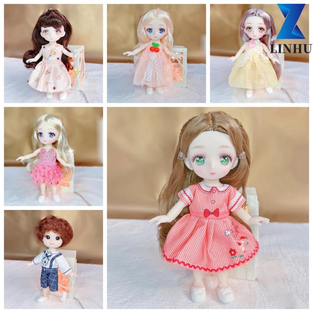 LINHU 16cm Anime Mắt Đồ Chơi Búp Bê, Di Chuyển Được Khớp Bóng Cơ Thể Kawaii Bjd Doll, Thời Trang 1 /