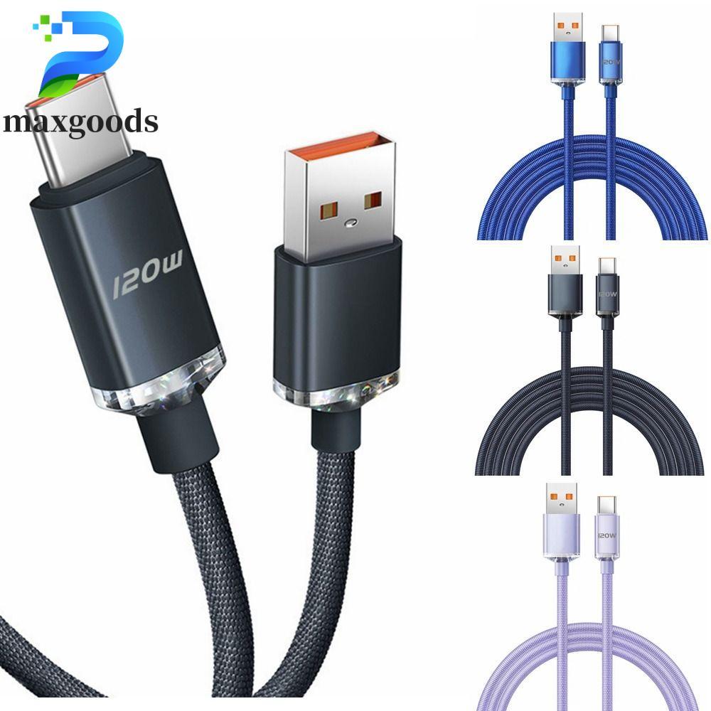 maxgoods Dây sạc nhanh MAXGOODS 120W 6A, Cáp USB Type C USB C 120W USB Type C, Cáp Type C 120W 6A Sạ