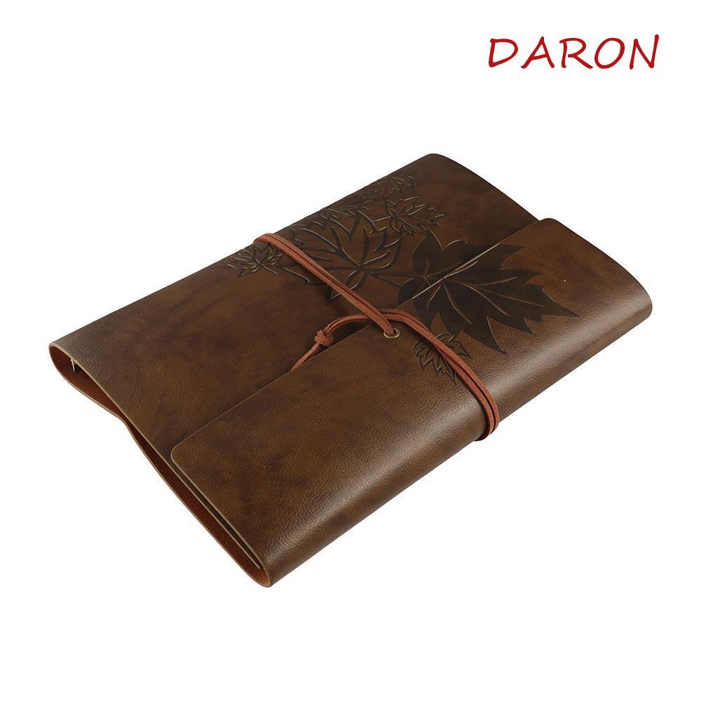 DARON Travelers Vintage Notebook, A7 / A6 / A5 Da PU PU Kraft Notebook, Loose Leaf Notebook Binder L
