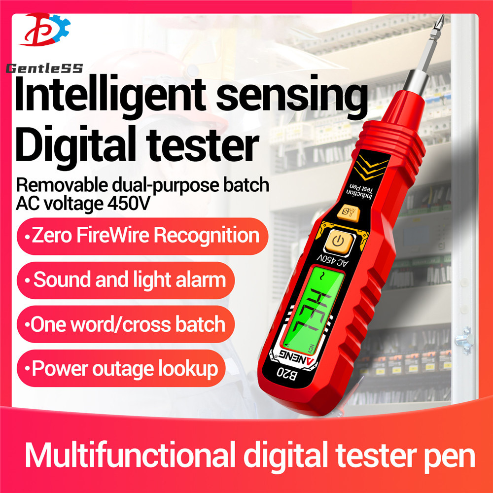 ANENG B20 Bút kiểm tra điện áp có độ chính xác cao Phát hiện đa chức năng Điểm dừng Màn hình kỹ thuậ