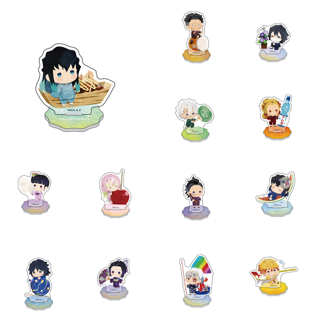 Anime Demon Slayer Kimetsu no Yaiba Acrylic Đứng Búp Bê Iguro Obanai Hình Cosplay Đồ Chơi Quà Tặng