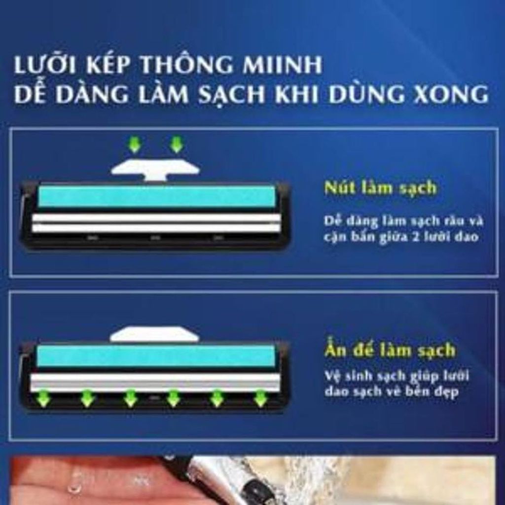Sét dao cạo râu 72 luoi+ 2 cán dao tặng 2  lọ gel làm mềm râu và hộp nhựa đựnġ cán manhnguyetgiadung
