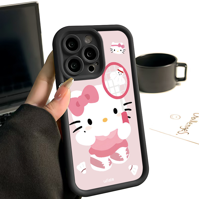 Ốp Lưng cho OPPO A9 2020/A5S/A3S/A3X/A5 pro/A15/A16/A16K/A17 Cầu lông Hello Kitty TPU Soft Shell chố