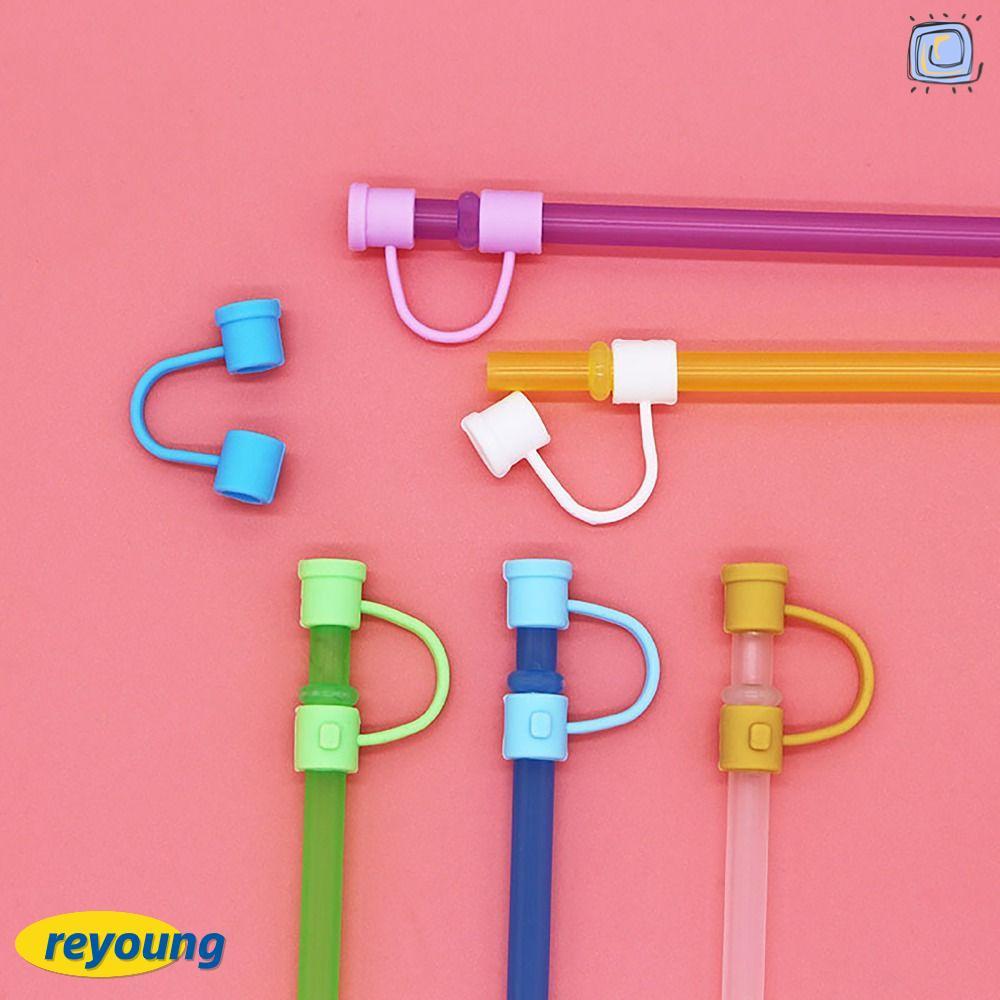 REYOUNG Ống Hút Topper, Nắp Bảo Vệ Nắp Ống Hút Nắp, Nhỏ Gọn 8 Mm Niêm Phong Tốt Đầu Ống Hút Nắp Cho 