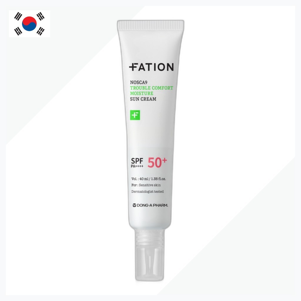 [fation] NOSCA9 Trouble Comfort Moisture Sun Cream SPF50 + PA + + +, 40ml, 1pc / Kem chống nắng Hàn 