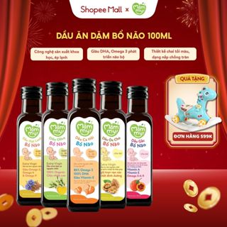 Dầu ăn dặm cho bé Mămmy 100ml bổ sung DHA, Omega 3 bé từ 6 tháng giúp phát triển não bộ, thông minh
