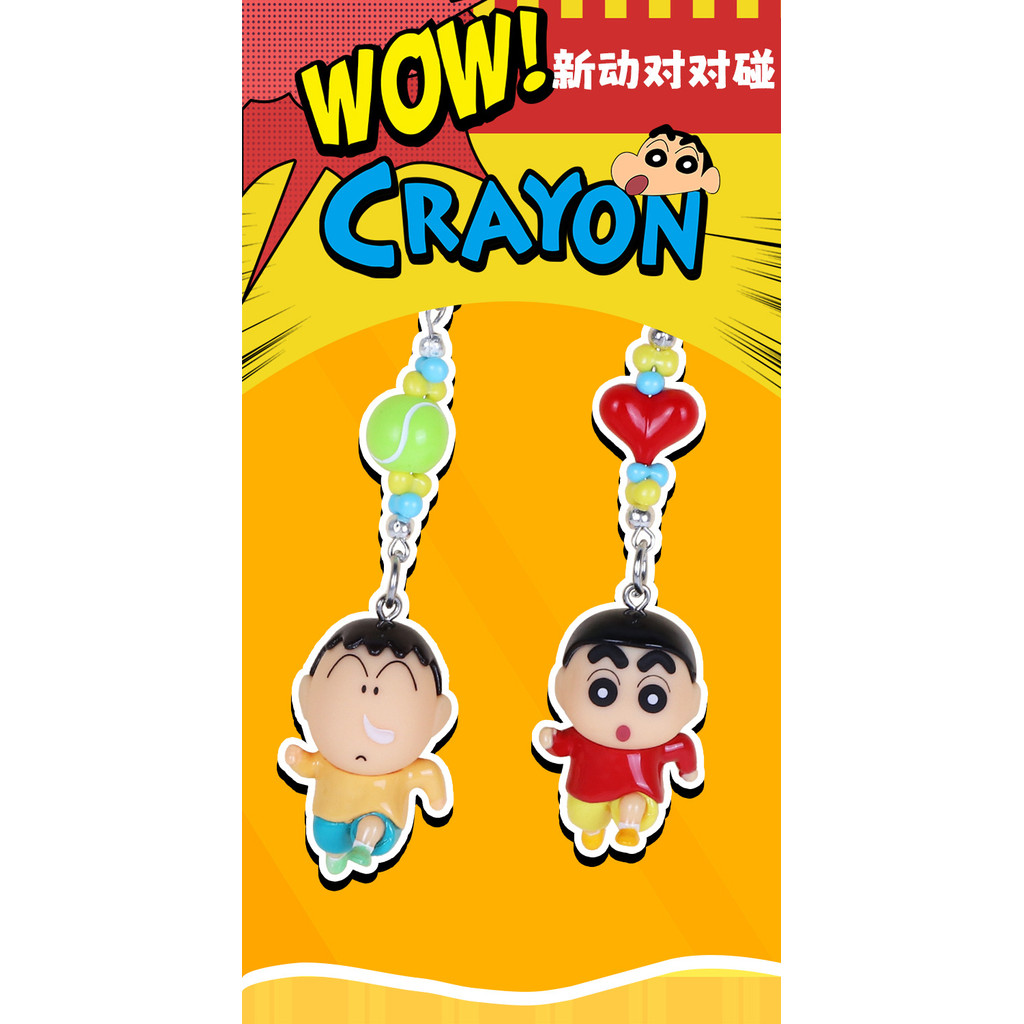 Mới Crayon Shin-Chan Shin-Chan Shin-Nose Ga Móc Chìa Khóa Bạn Gái Tai Nghe Mặt Dây Chuyền Trang Sức 