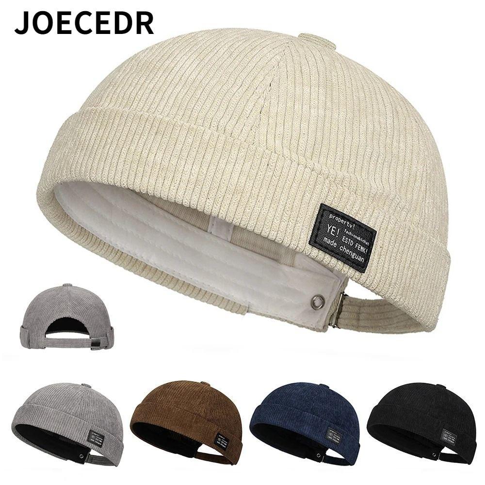 JOCEDR Chủ Nhà Docker Cap, Có Thể Điều Chỉnh Vòm Vành Skullies Cap, Dạo Phố Multipurpos Cotton Beani