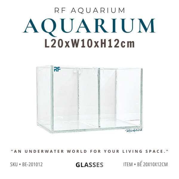 Bể 20x10x12cm 2 ngăn