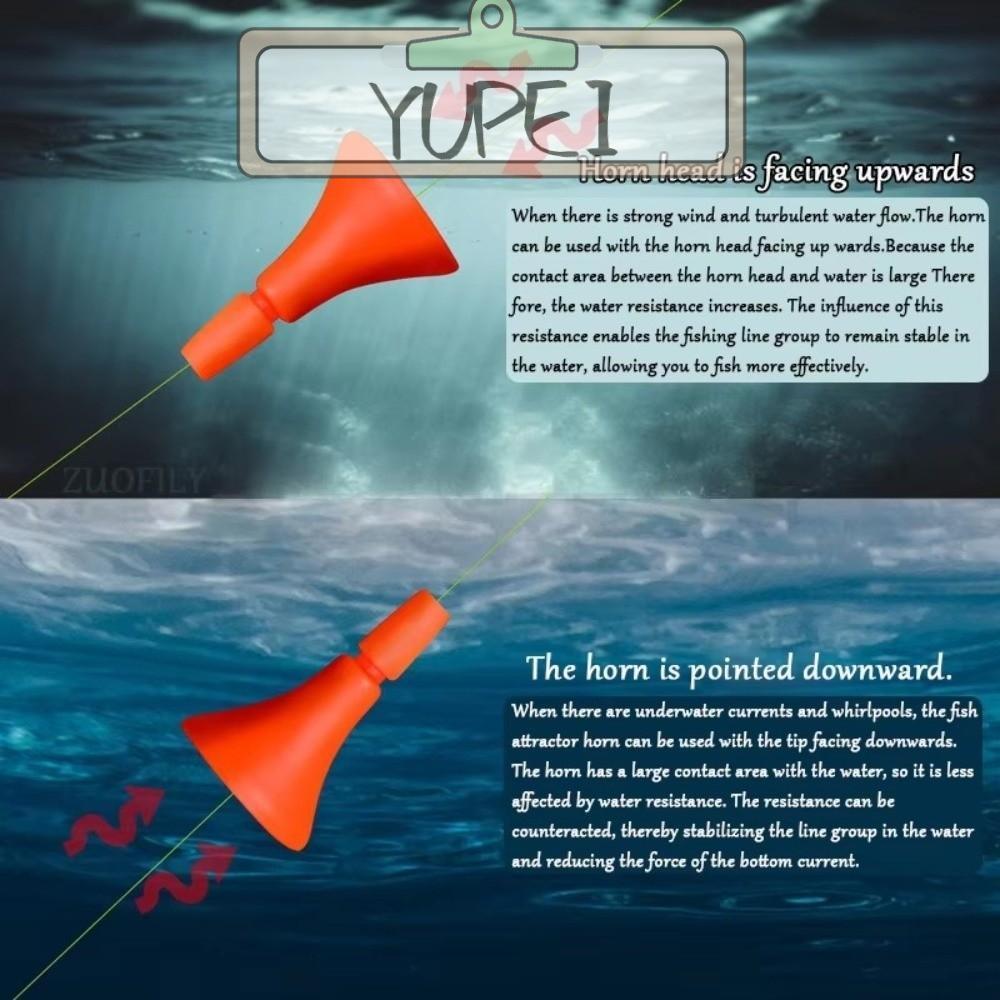 Phao câu cá YUPEI, Bobber Line nổi đầy đủ Bobber, Dụng cụ câu cá Chống gió Nhựa Mồi Rod Bobber Chìm 
