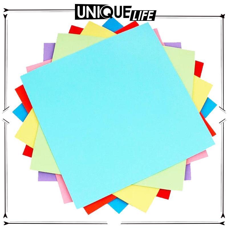 100 Tờ Nhiều Màu Sắc Vuông Hai Mặt Origami Gấp Giấy Thủ Công
