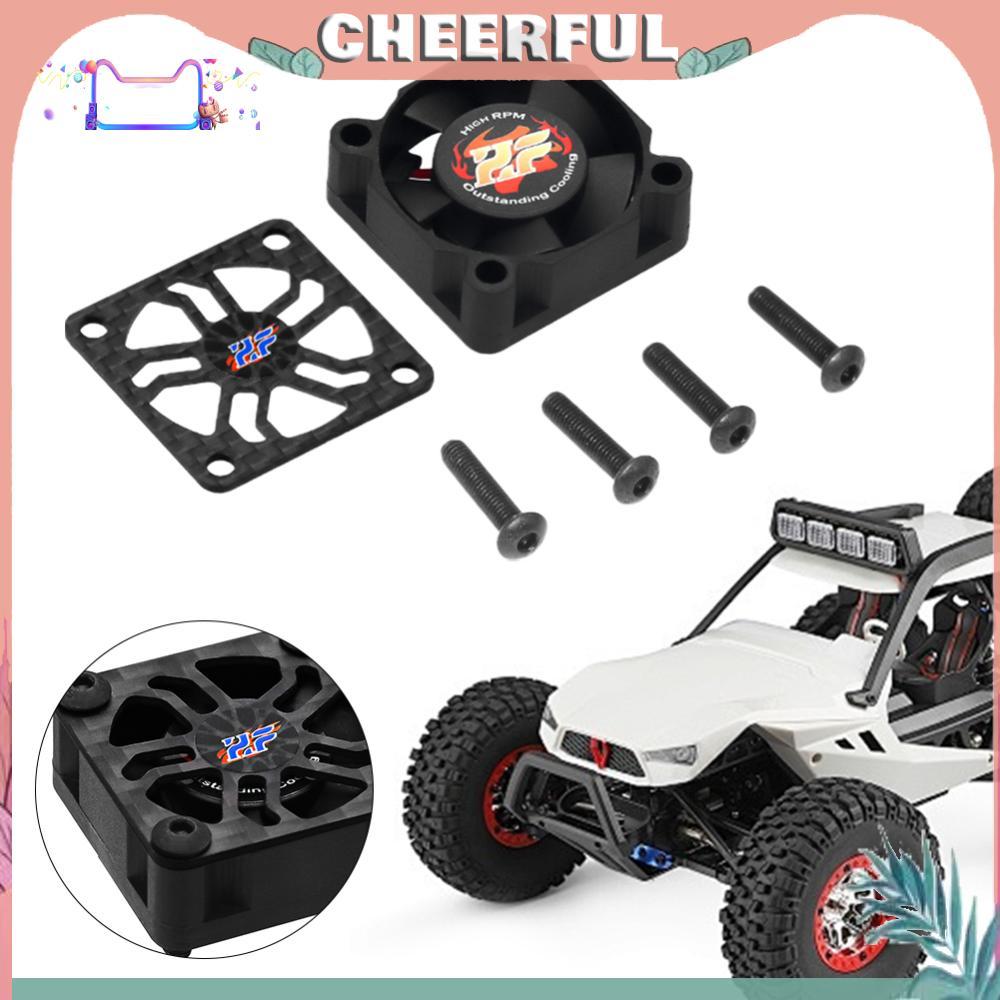 Quạt làm mát động cơ chải 30mm có nắp sợi Carbon Quạt làm mát cho xe RC 1 / 8 1 / 10 540 550 F540 36