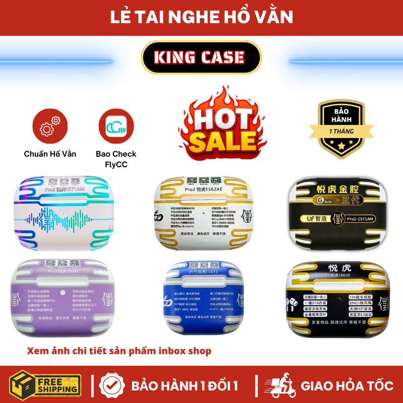 [Lẻ Tai Nghe] Tai Nghe Hổ Vằn Cao Cấp Bao Check FlyCC  l King Case