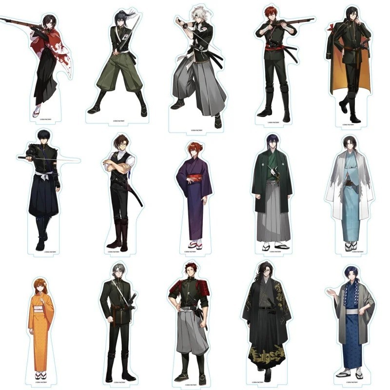 Standee Anime BYAKKO Shijin Butai Enrenki Mô hình Mica Acrylic Sano Yuzuriha Ishiya Toranosuke 15cm 