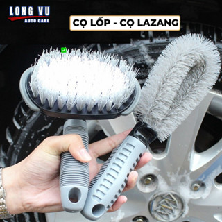 Combo bộ chổi cọ rửa vành lazang + Bàn Chải Vệ Sinh Bánh Xe Chuyên Nghiệp, vệ sinh hiệu quả