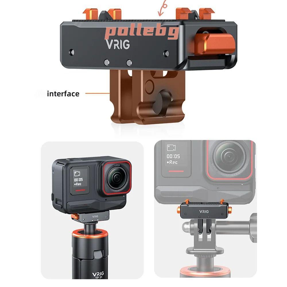 POLLEBG Quick Release Mount, Gimbal Camera Có Thể Gập Lại Từ Adapter Mount, Thanh Nối Dài Chân Máy H